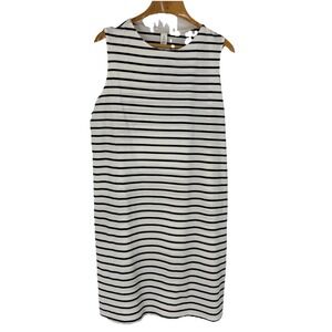 H & M Mama Maternity Sleeveless Nursing Dress Size XL Striped Nautical Beachy